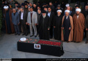 Leader Leads Prayers in Funeral for Ayatollah Emami Kashani