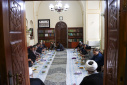دیدار صمیمی تولیت مسجد و مدرسه عالی شهید مطهری با کسبه بهارستان