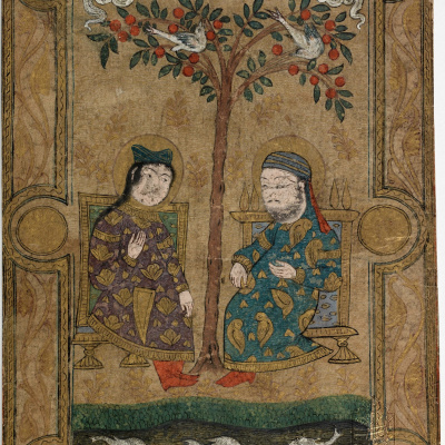 برگی از شاهنامه (رسیدن بیژن به بیشه گراز و کشتن گرازان)