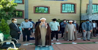 اقامه نماز عید سعید فطر به امامت حضرت آیت‌الله امامی کاشانی (مدّظلّه‌العالی)